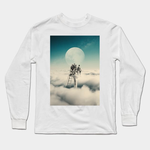 Dive at your own risk Long Sleeve T-Shirt by lacabezaenlasnubes